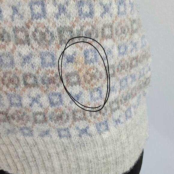 Vintage 90s Sweater Vest Gray Womens M 100% Wool - Picture 5 of 10